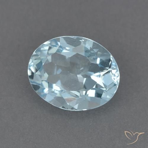 Topázio Céu azul Natural 2.36ct, oval, VVS-VS