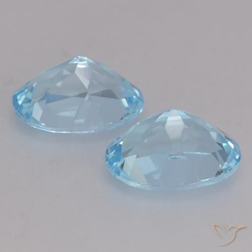 Pedras preciosas de Topázio Céu azul natural de 2.21 ct, oval, VVS-VS