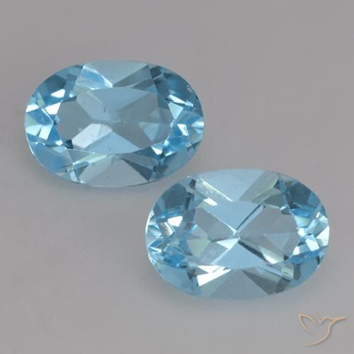 1.95ctw Natural Azul Suíço Topázio, oval, VVS-VS