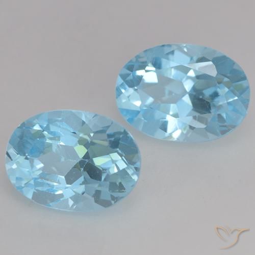 Pedras preciosas de Topázio Céu azul natural de 2.21 ct, oval, VVS-VS