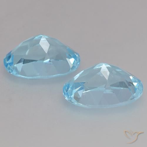 Pedras preciosas de Topázio Céu azul natural de 2.21 ct, oval, VVS-VS