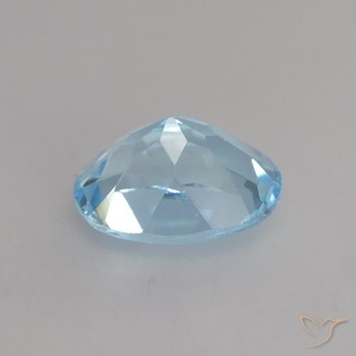 Topázio Céu azul Natural 1.19ct, oval, VVS-VS
