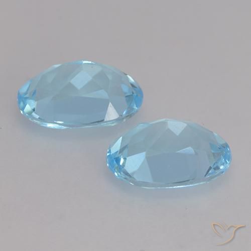 Pedras preciosas de Topázio Céu azul natural de 1.94 ct, oval, VVS-VS