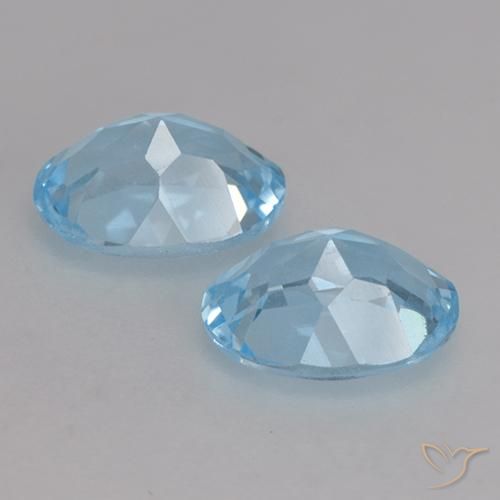 Pedras preciosas de Topázio Céu azul natural de 2.13 ct, oval, VVS-VS