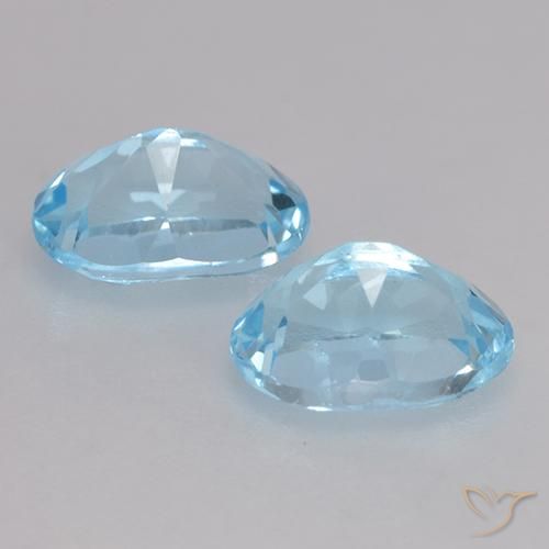 Pedras preciosas de Topázio Céu azul natural de 2.17 ct, oval, VVS-VS