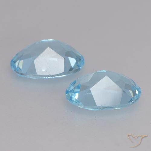 Pedras preciosas de Topázio Céu azul natural de 1.79 ct, oval, VVS-VS