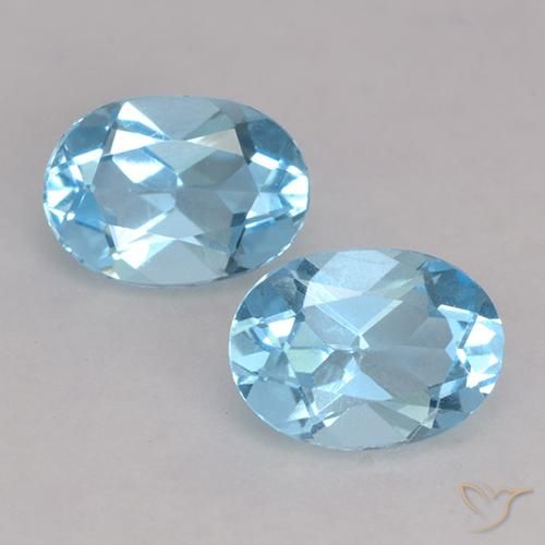 1.88ctw Natural Azul Suíço Topázio, oval, VVS-VS