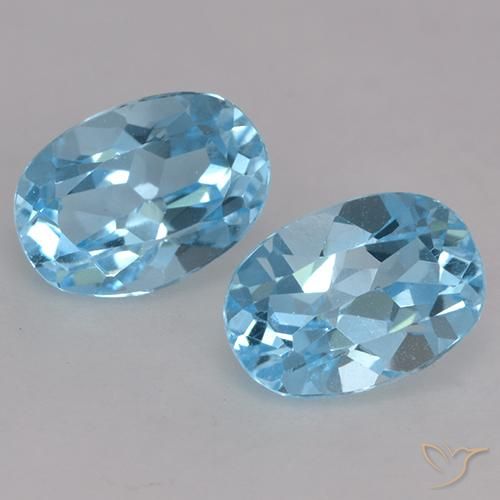 2.29ctw Natural Azul Suíço Topázio, oval, VVS-VS