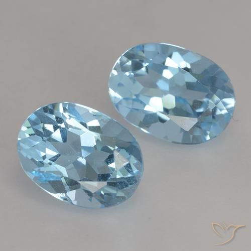 2.30ctw Natural Azul Suíço Topázio, oval, VVS-VS