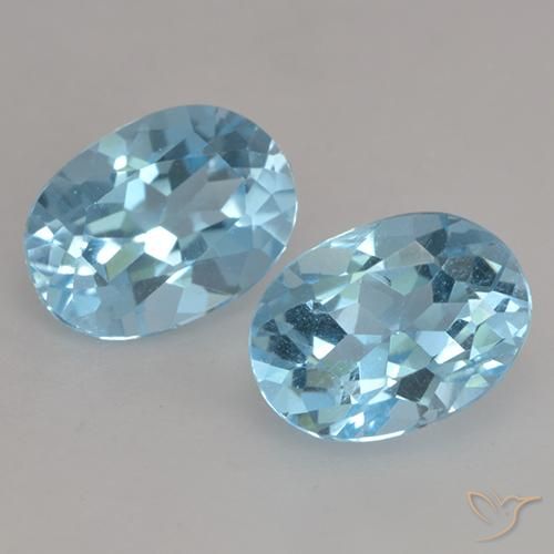 Pedras preciosas de Topázio Azul Suíço natural de 2.30 ct, oval, VVS-VS