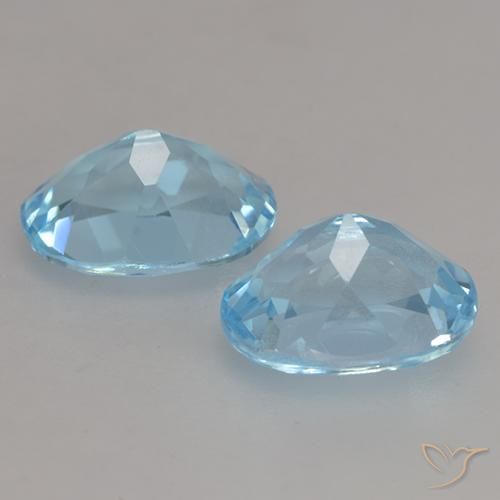 Pedras preciosas de Topázio Azul Suíço natural de 2.30 ct, oval, VVS-VS