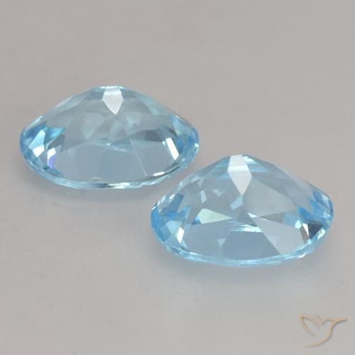Pedras preciosas de Topázio Céu azul natural de 2.30 ct, oval, VVS-VS