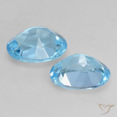 Pedras preciosas de Topázio Céu azul natural de 2.13 ct, oval, VVS-VS