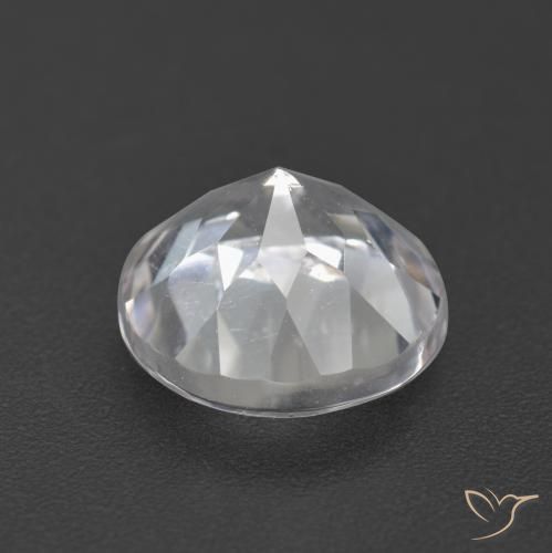 Topázio Branco Natural 3.62ct, Redondo, VVS-VS