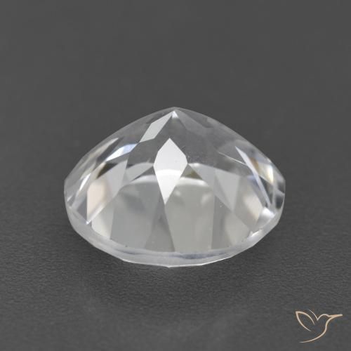 Topázio Branco Natural 3.65ct, Redondo, VVS-VS