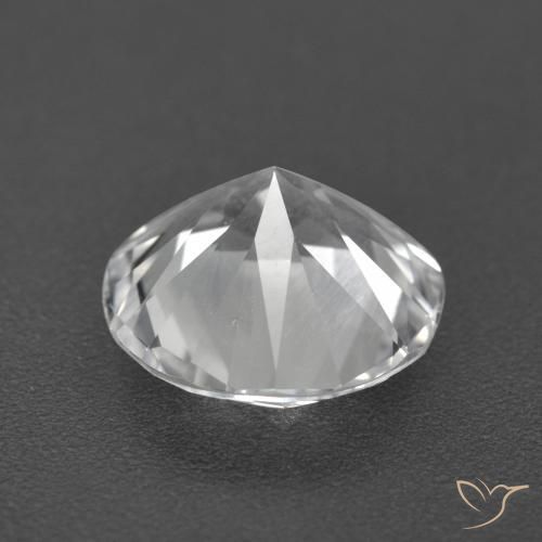 Topázio Branco claro Natural 3.27ct, Redondo, VVS