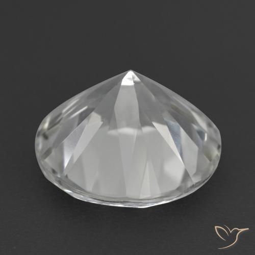 Topázio branco natural 4,28ct, corte redondo, VVS-VS
