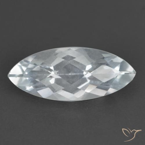 1.74ct Natural Branco azulado Topázio, Marquesa, VS
