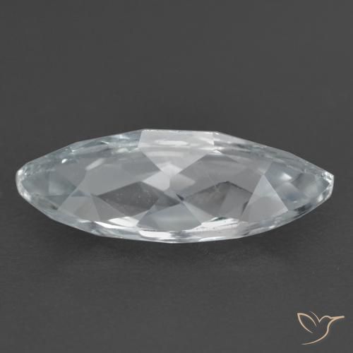 Topázio Branco azulado Natural 1.74ct, Marquesa, VS
