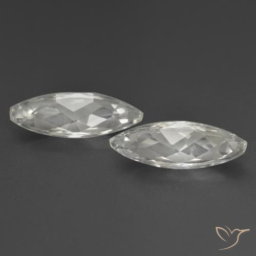 Pedras preciosas de Topázio branco quente natural de 3.12 ct, Marquesa, VS