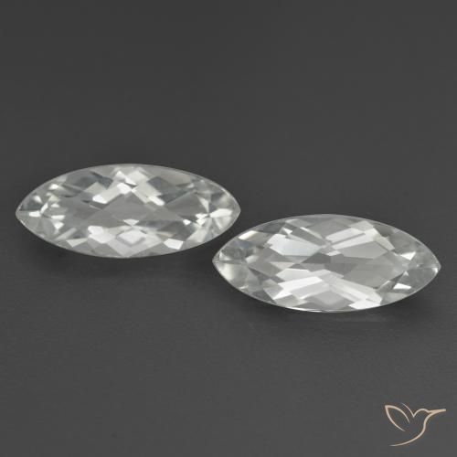 3.41ctw Natural Branco Topázio, Marquesa, VS