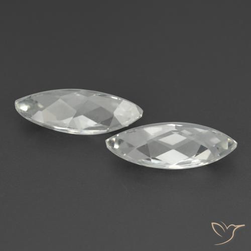 Pedras preciosas de Topázio Branco natural de 3.41 ct, Marquesa, VS