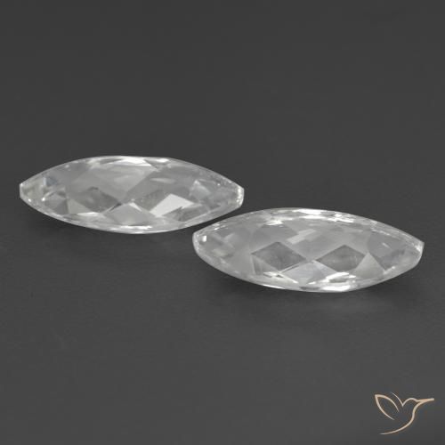 Pedras preciosas de Topázio Branco natural de 3.35 ct, Marquesa, VS