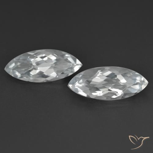 3.40ctw Natural Branco Topázio, Marquesa, VS