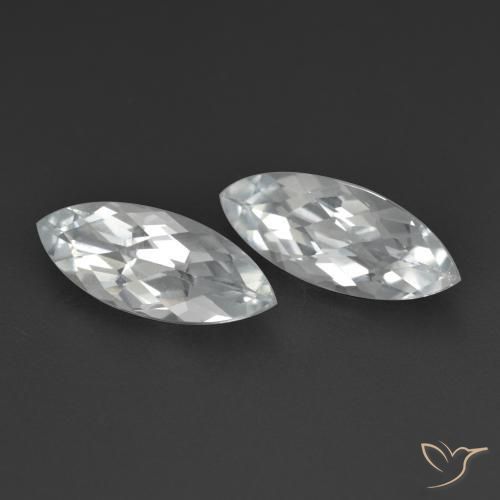 Pedras preciosas de Topázio Branco natural de 3.40 ct, Marquesa, VS