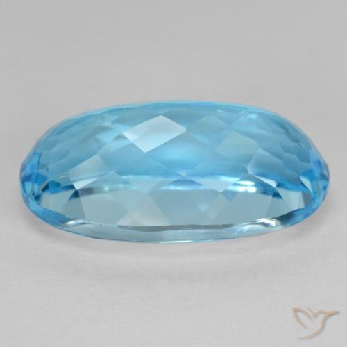 Topázio Azul Suíço Natural 13.52ct, oval, VS