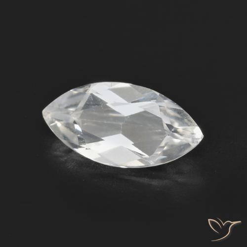 Topázio Branco azulado Natural 1.97ct, Marquesa, VVS
