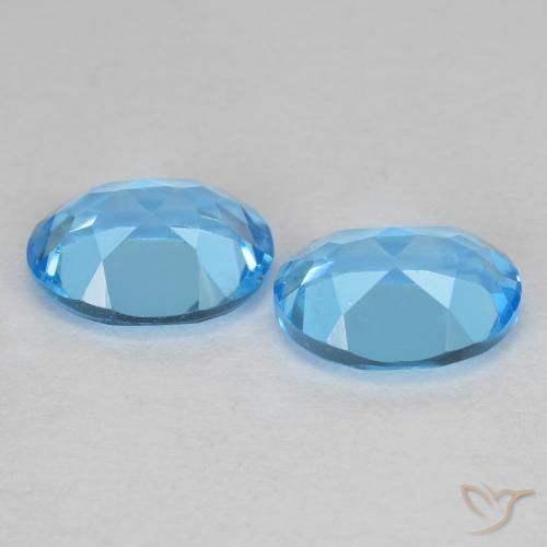 Pedras preciosas de Topázio Azul Suíço natural de 4.67 ct, oval, VS