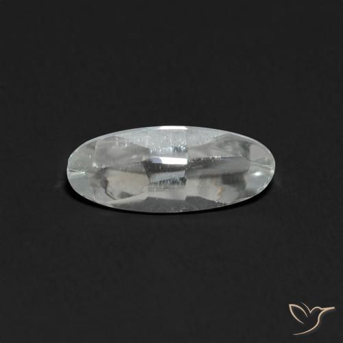 1.40ct Natural Branco claro Topázio, oval, Transparente