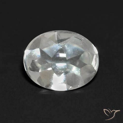 3.51ct Natural Branco Topázio, oval, Transparente