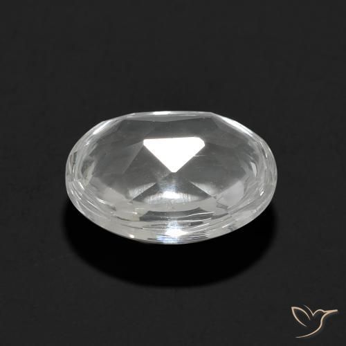 Topázio Branco claro Natural 3.30ct, oval, Transparente