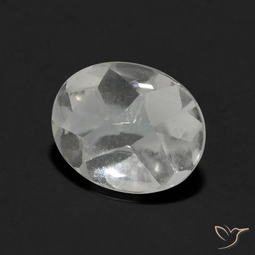 Topázio Branco claro Natural 3.46ct, oval, Transparente