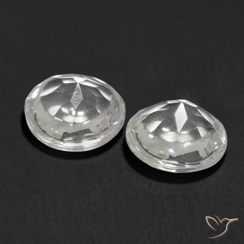 Pedras preciosas de Topázio Branco natural de 1.99 ct, Redondo, Transparente
