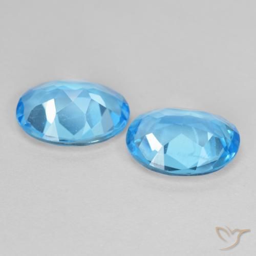 Pedras preciosas de Topázio Céu azul natural de 3.85 ct, oval, VS