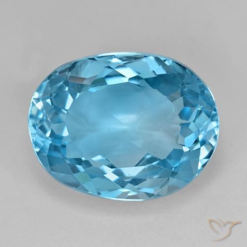 19.96ct Natural Azul Suíço Topázio, oval, VS