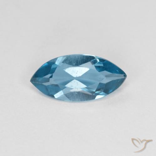 1.09ct Natural Azul Suíço Topázio, Marquesa, VS