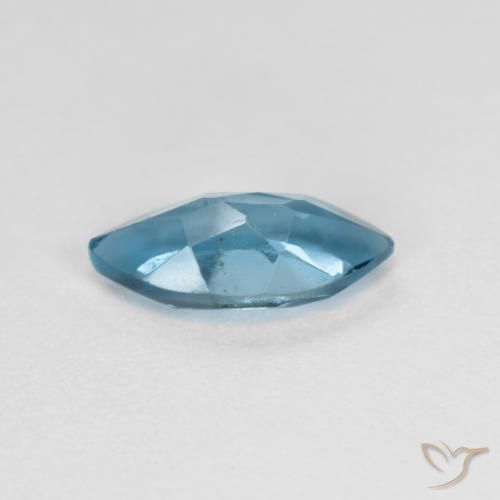 Topázio Azul Suíço Natural 1.26ct, Marquesa, VS