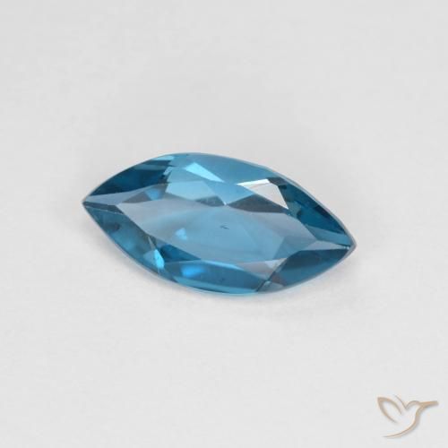 Topázio Azul Suíço Natural 1.17ct, Marquesa, VS