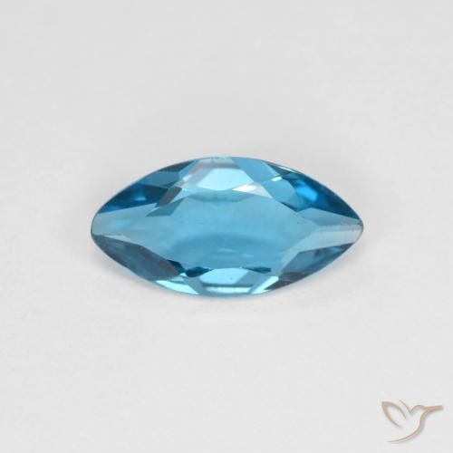 1.02ct Natural Londres Azul Topázio, Marquesa, VS