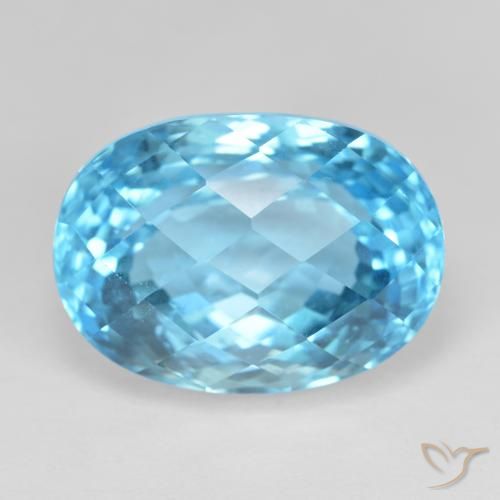 24.17ct Natural Azul Suíço Topázio, oval, VS