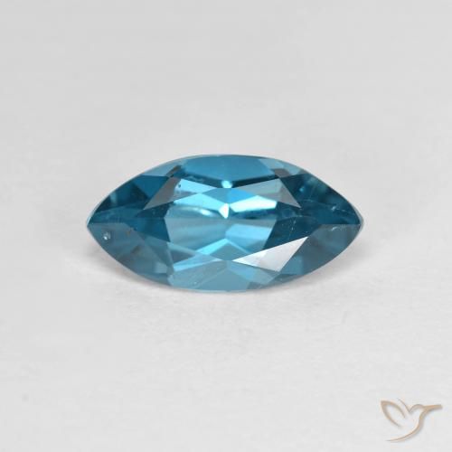 1.35ct Natural Londres Azul Topázio, Marquesa, VS