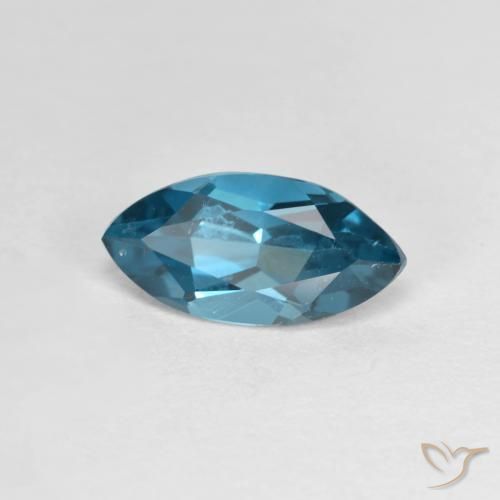 Topázio Londres Azul Natural 1.35ct, Marquesa, VS