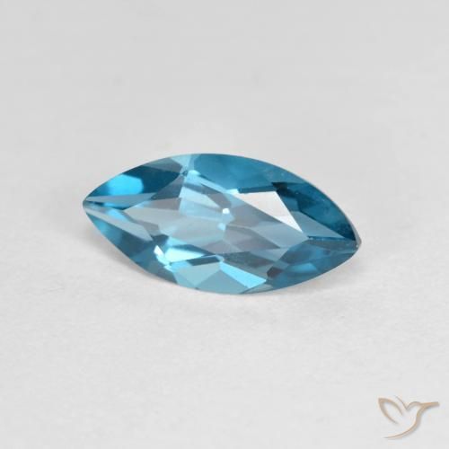 Topázio Londres Azul Natural 1.22ct, Marquesa, VVS-VS