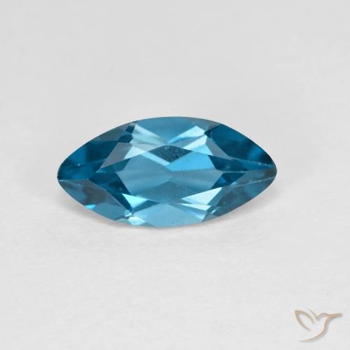 1.36ct Natural Londres Azul Topázio, Marquesa, VS