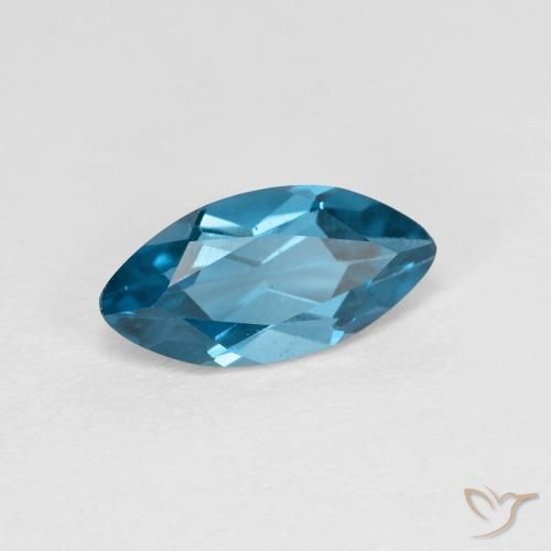 Topázio Londres Azul Natural 1.36ct, Marquesa, VS