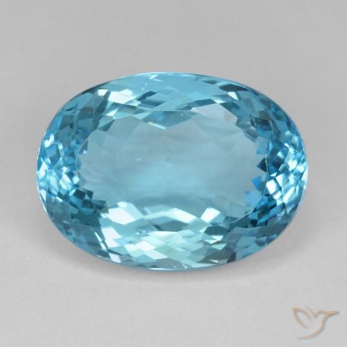 16.59ct Natural Azul Suíço Topázio, oval, VVS-VS